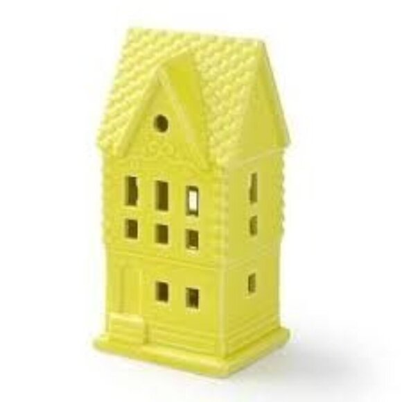 Target Bullseye Easter Ceramic Pastel Light Up Village Houses LED Set of 5 - Picture 5 of 9